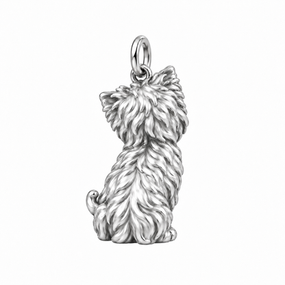 Affenpinscher — Back view (silver reference)