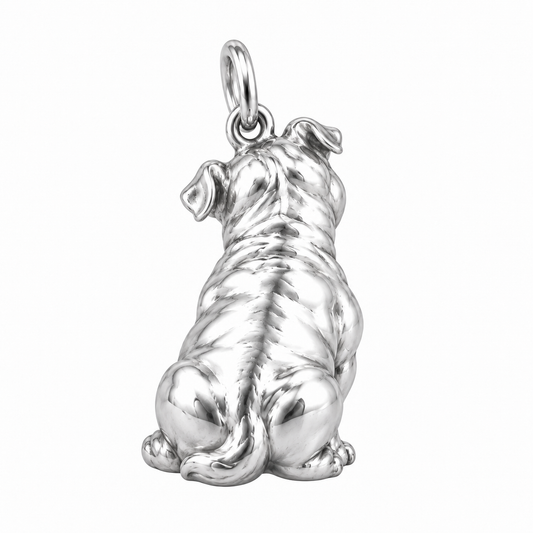 American Bully — Back view (silver reference)