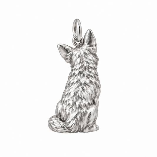 Australian Cattle Dog — Back view (silver reference)