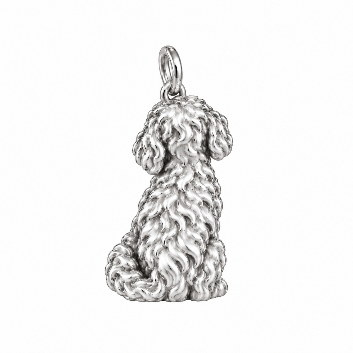 Bernedoodle — Back view (silver reference)