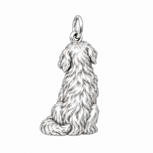 Golden Retriever — Back view (silver reference)