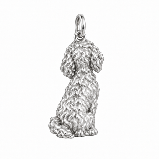 Goldendoodle - standard — Back view (silver reference)