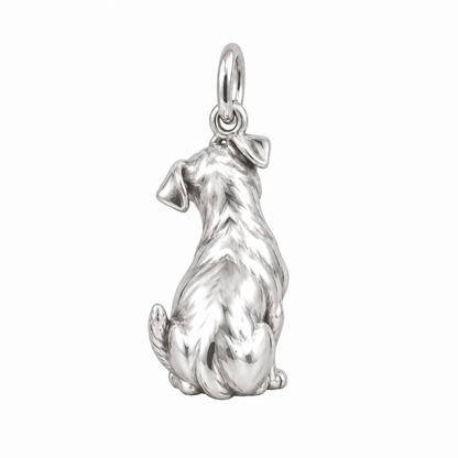Jack Russell Terrier — Back view (silver reference)