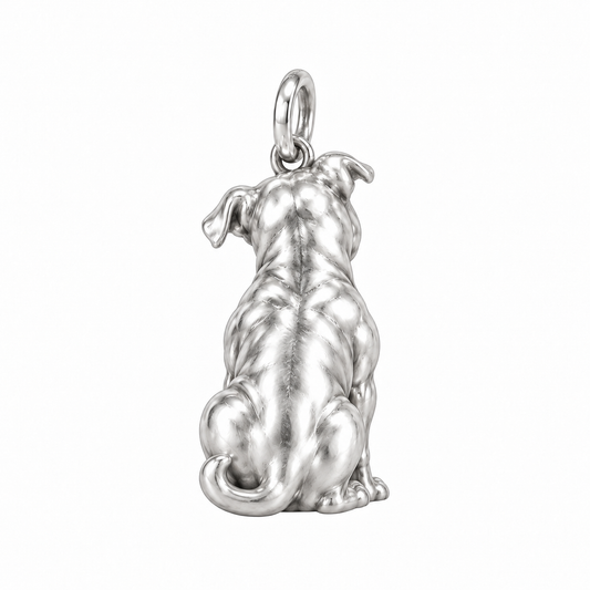 Pit Bull — Back view (silver reference)