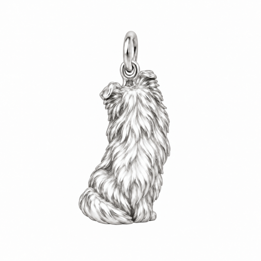 Shetland Sheepdog — Back view (silver reference)