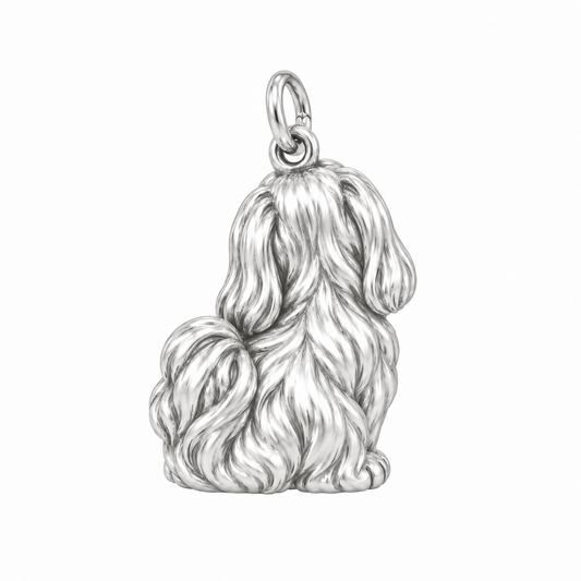 Shih Tzu - long coat — Back view (silver reference)