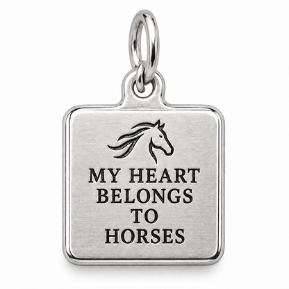 My Heart Belongs to Horses Engraved Square Charm | main | 93085acb55971c9fc7ef50e55b2367c001936d021e68e83b8c3d485803cf879b