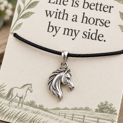 Horse by My Side Charm Gift | macro | 2d0e32f2608bcb7b6de5ee8df981417b188f1c1479d9b531579f488bef011f3f