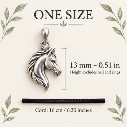 Horse by My Side Charm Gift | size | fbf1e5aac5e6031697e347f9cc57384f9f668ffcac122e0ee67264ba08f3f851