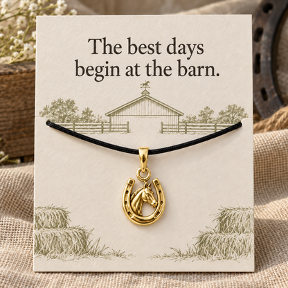Best Days at the Barn Charm Gift | gold | 1354d991368ffe22b27a281028a6c8330f198d5d2bfb38bdcebc64f75a5918d0