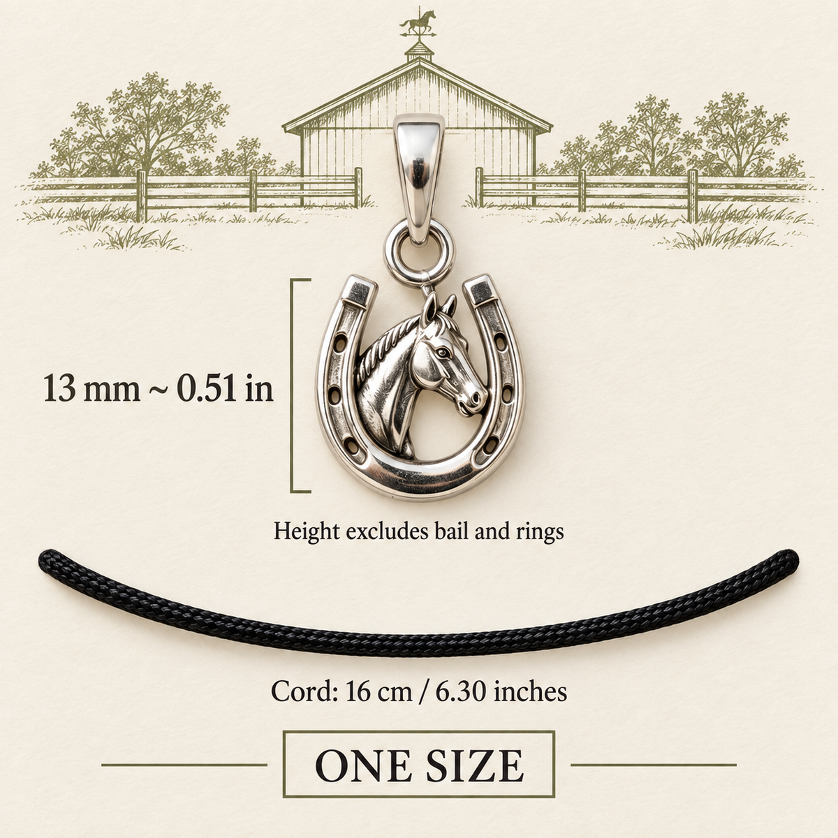 Best Days at the Barn Charm Gift | size | a9f0f4e029413a69b96d04252802321c5aeefb5adcdcf26d0f42077bb32333d8