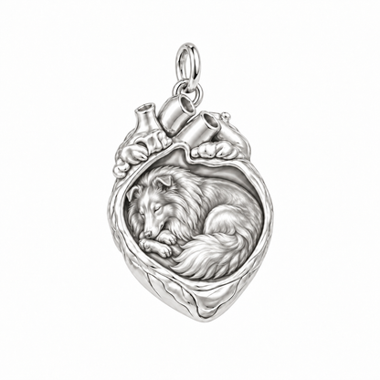Shetland Sheepdog — In My Heart Sleeping Pet Charm and Polyester Cord Bracelet Set — Silver