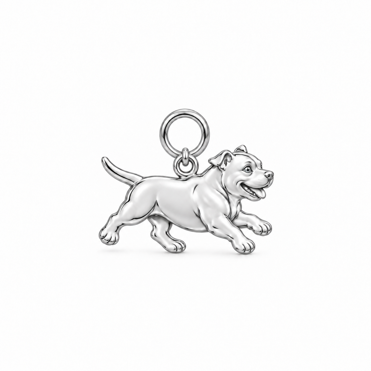 American Bully — Little Joy Charm and Polyester Cord Bracelet Set — Silver
