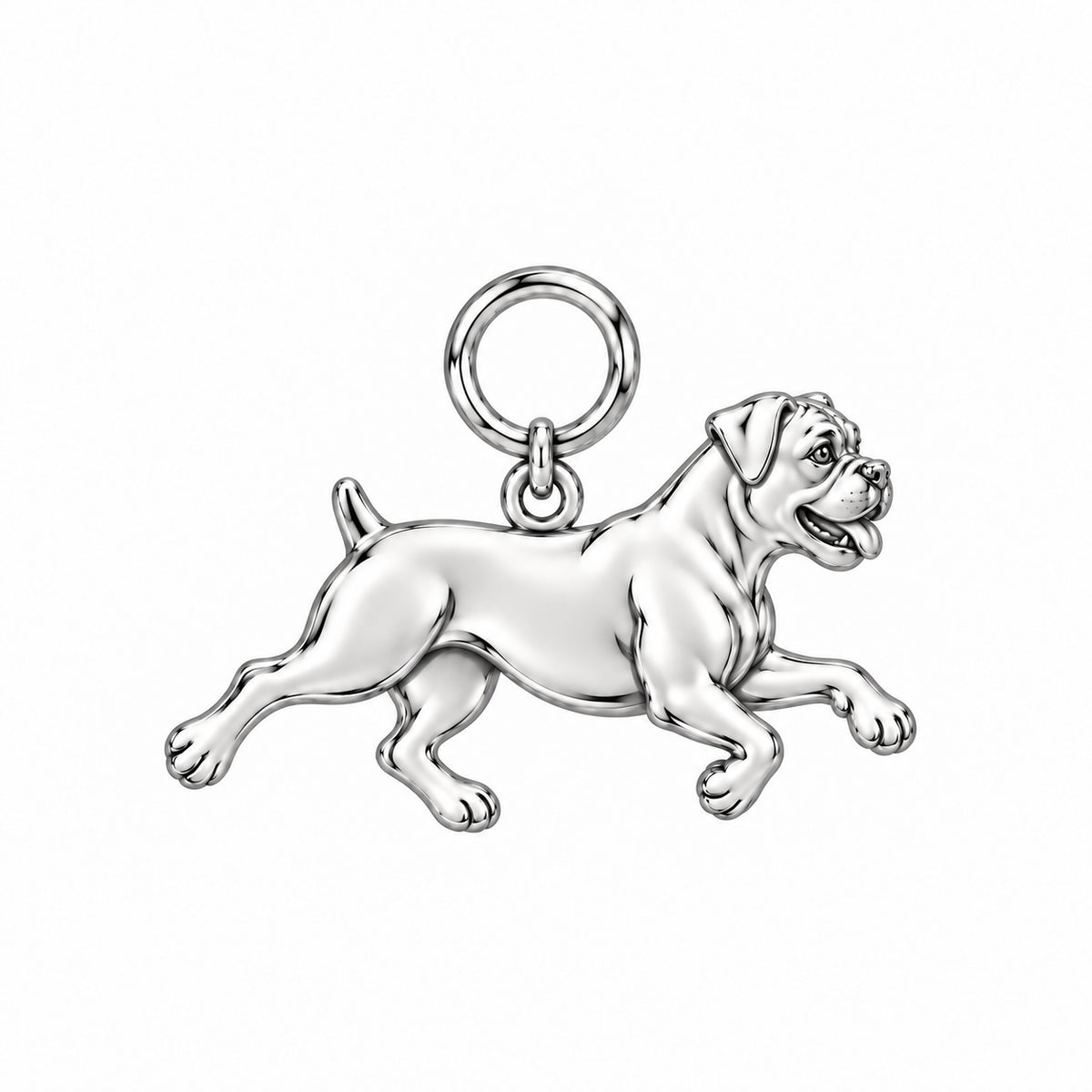 Boxer — Little Joy Charm and Polyester Cord Bracelet Set — Silver