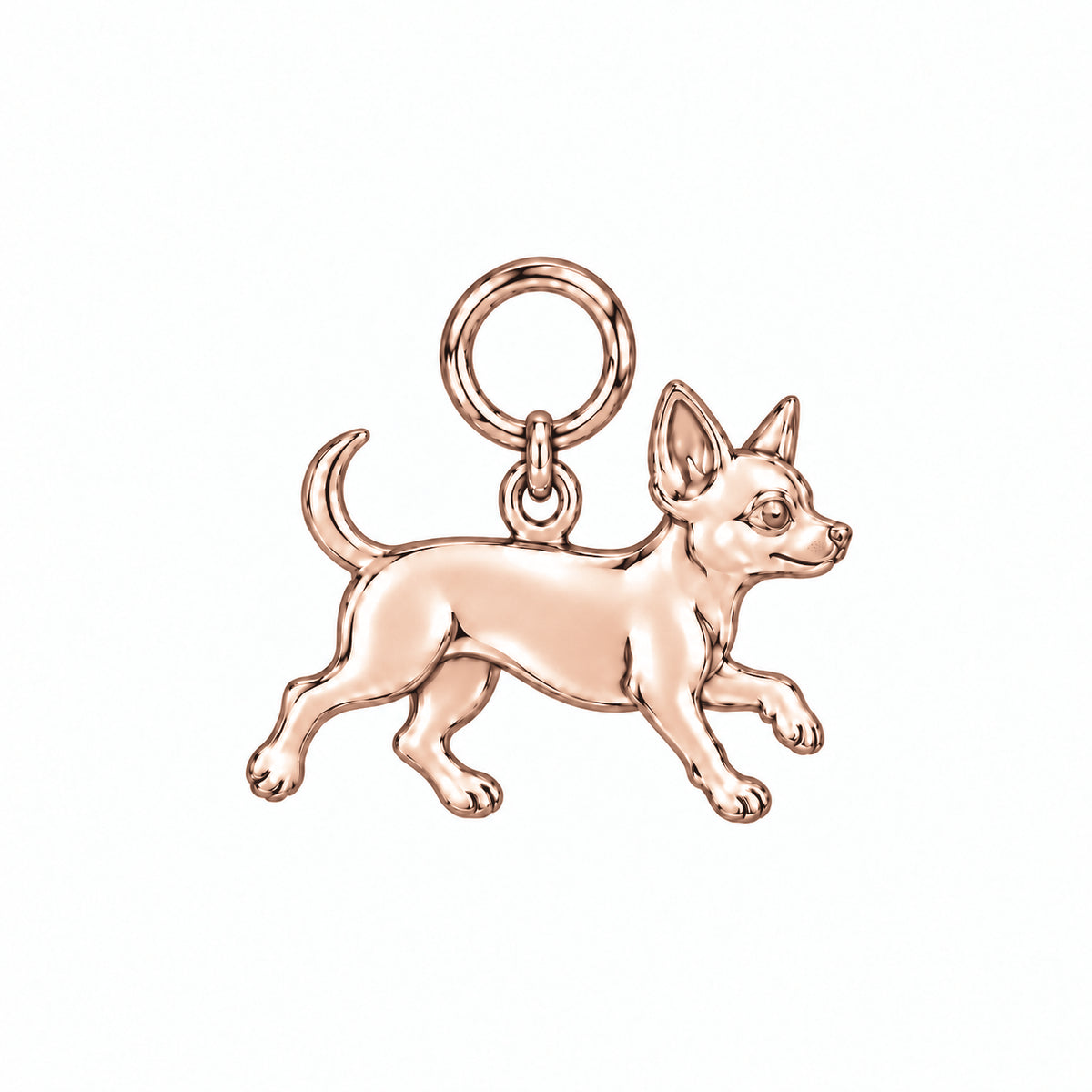 Chihuahua - short hair — Little Joy Charm and Polyester Cord Bracelet Set — Rose Gold