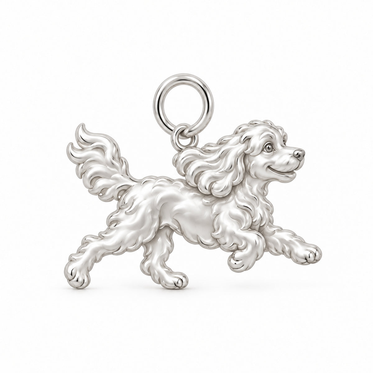 Cockapoo — Little Joy Charm and Polyester Cord Bracelet Set — Silver