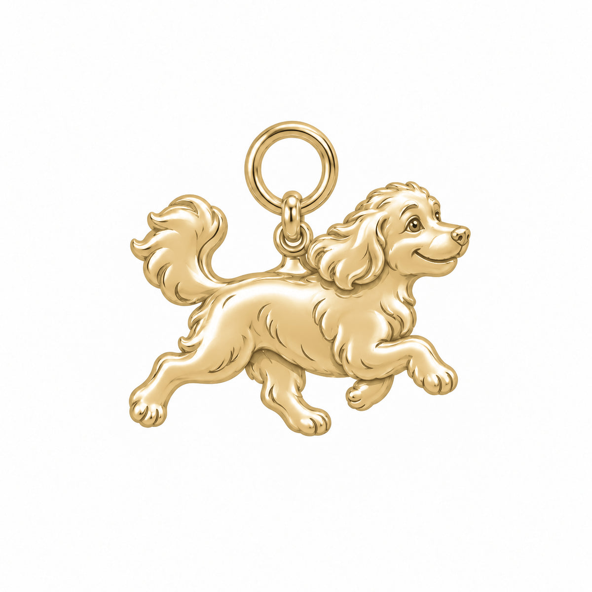 Goldendoodle - mini — Little Joy Charm and Polyester Cord Bracelet Set — Gold