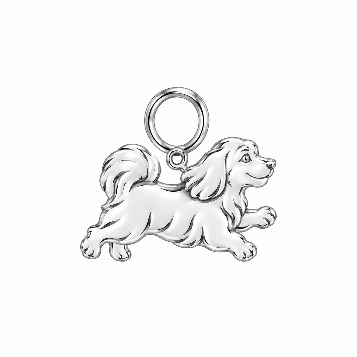 Havanese — Little Joy Charm and Polyester Cord Bracelet Set — Silver