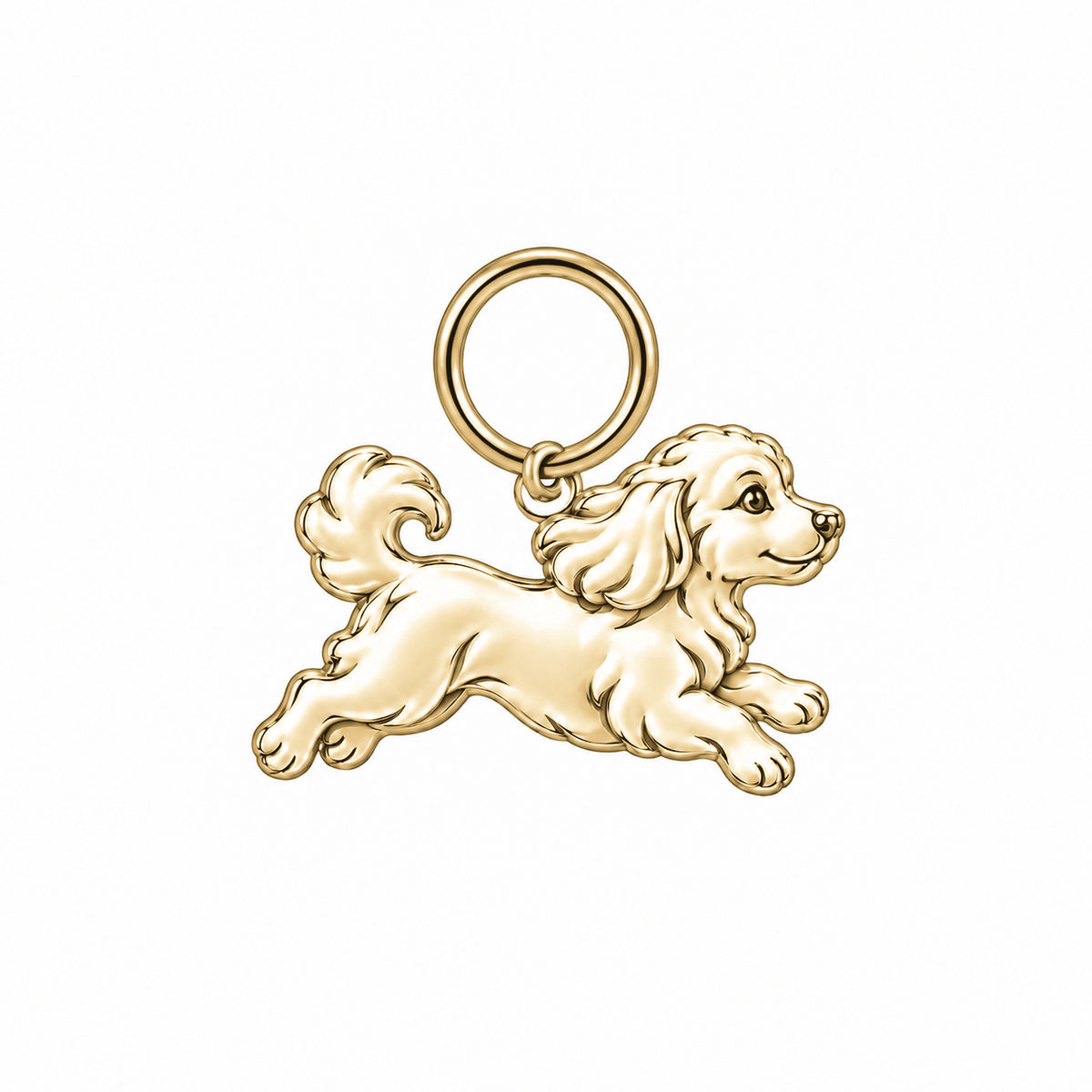 Maltipoo — Little Joy Charm and Polyester Cord Bracelet Set — Gold