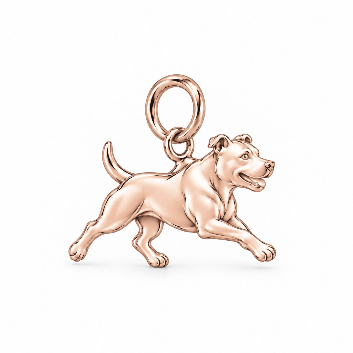 Pit Bull — Little Joy Charm and Polyester Cord Bracelet Set — Rose Gold