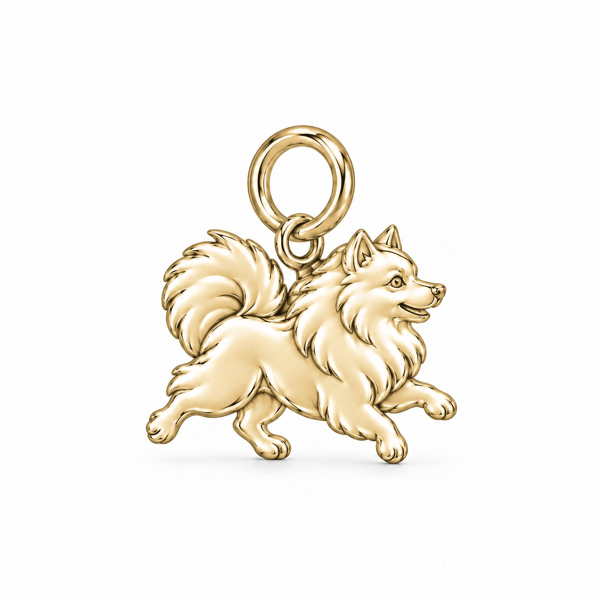 Pomeranian — Little Joy Charm and Polyester Cord Bracelet Set — Gold