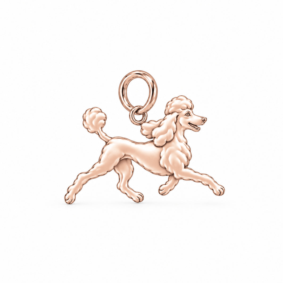 Poodle - standard — Little Joy Charm and Polyester Cord Bracelet Set — Rose Gold