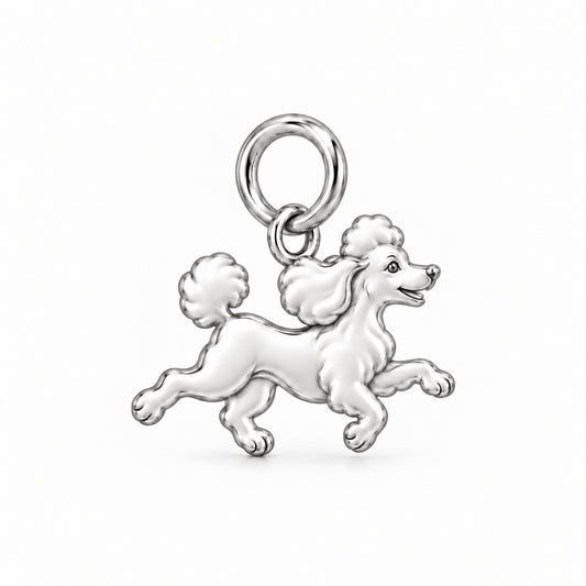 Poodle - toy — Little Joy Charm and Polyester Cord Bracelet Set — Silver