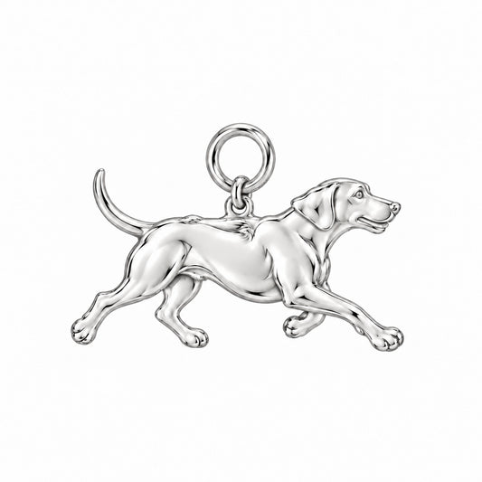 Rhodesian Ridgeback — Little Joy Charm and Polyester Cord Bracelet Set — Silver