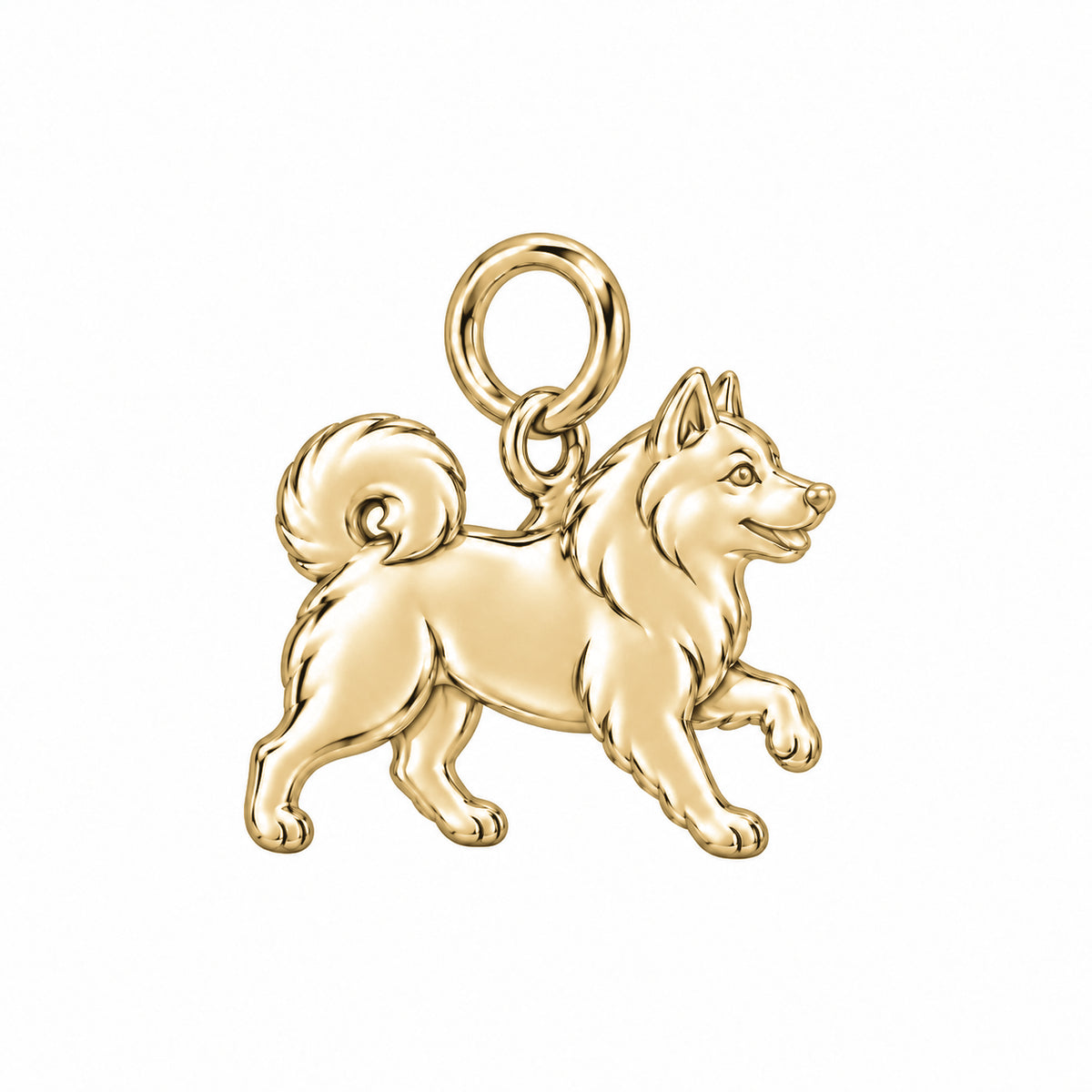 Shiba Inu — Little Joy Charm and Polyester Cord Bracelet Set — Gold