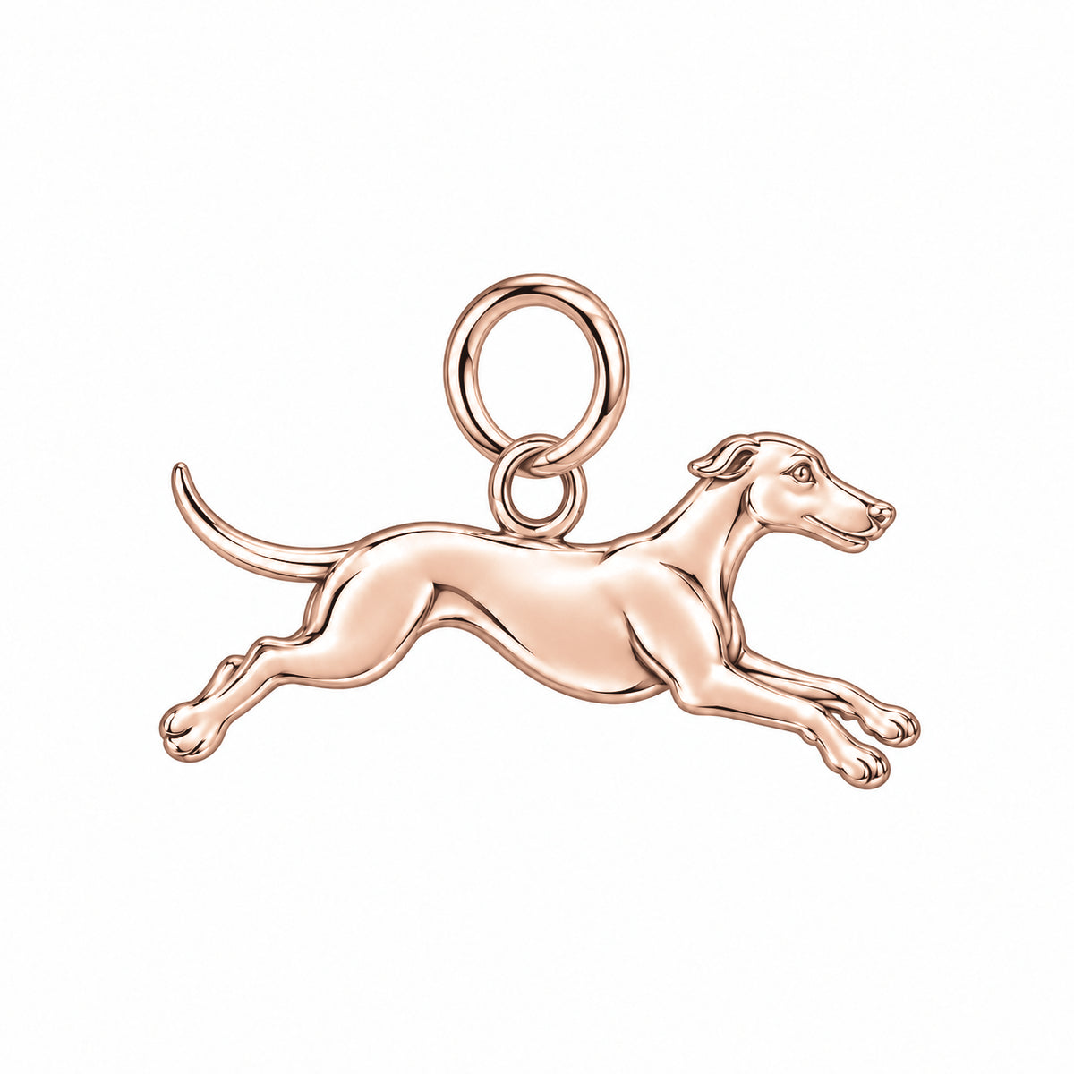 Whippet — Little Joy Charm and Polyester Cord Bracelet Set — Rose Gold