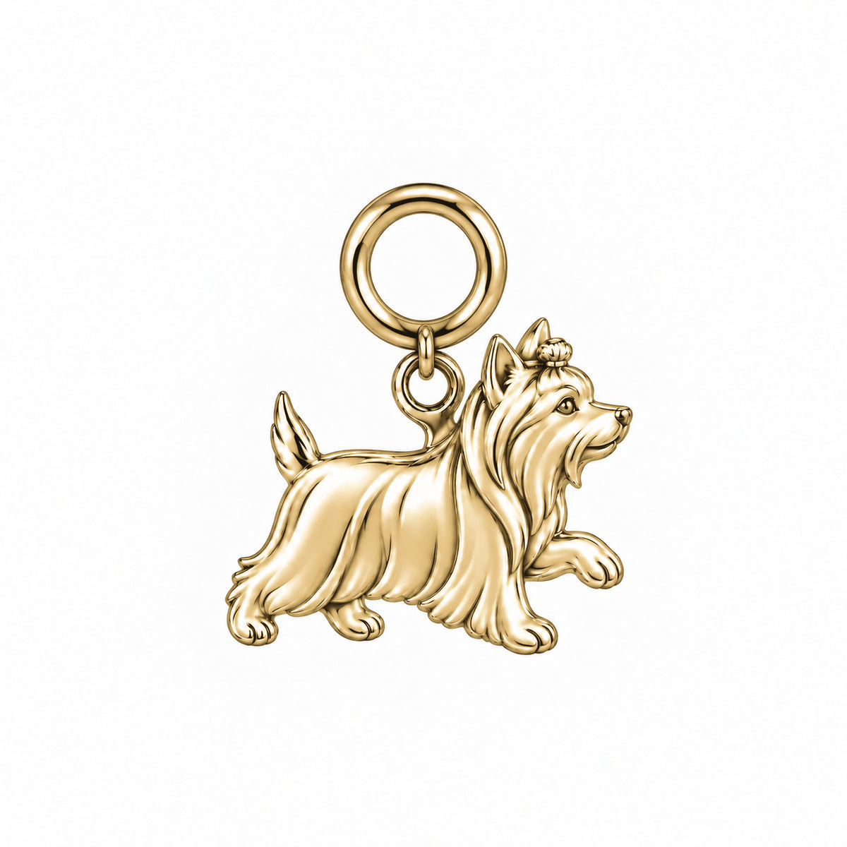 Yorkshire Terrier — Little Joy Charm and Polyester Cord Bracelet Set — Gold