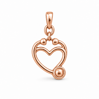 Heartline Stethoscope Nurse Charm | rose | 03eecb2e72bfb5c43bca6e46a62ceba08b77add1e84381d8b83c86785edc8e37