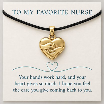 Steady Hands Nurse Charm Gift | gold | 38de6d0277da2da6ebf198e18fc1d794eb5438610a3294b4b7d8e8d98ae0b224