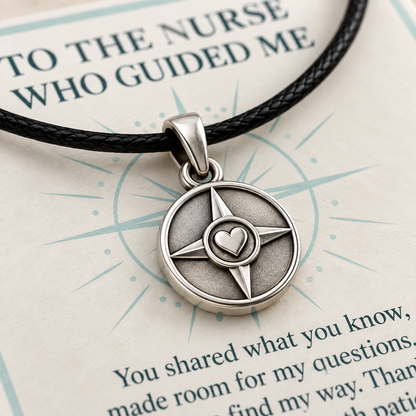 Nurse Mentor Compass Charm Gift | macro | 6ccfb540b0660304914e2048076ec4aff0a6839b8209d02ff7cf5a51d69f5204