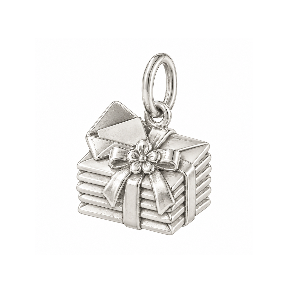 Stack of Letters Charm — Silver — 50-works-silver-20260916-207