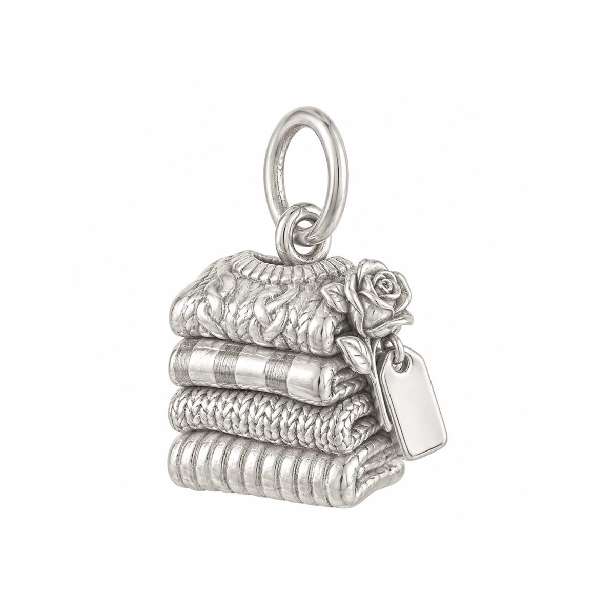 Stack of Sweaters Charm — Silver — 50-works-silver-20260916-199