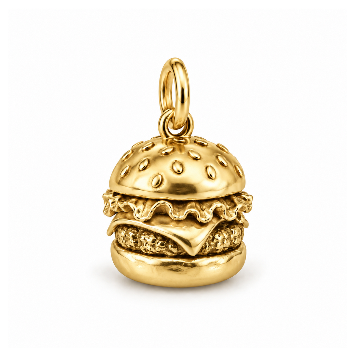 Stacked Burger Charm — Gold | charm-topics-remaining-444-2026-09-14 | topic-107