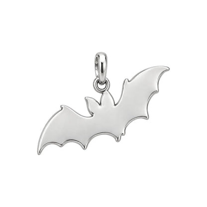 Starry Night Bat Huggie Charm Earrings – back of the charm, engraving area