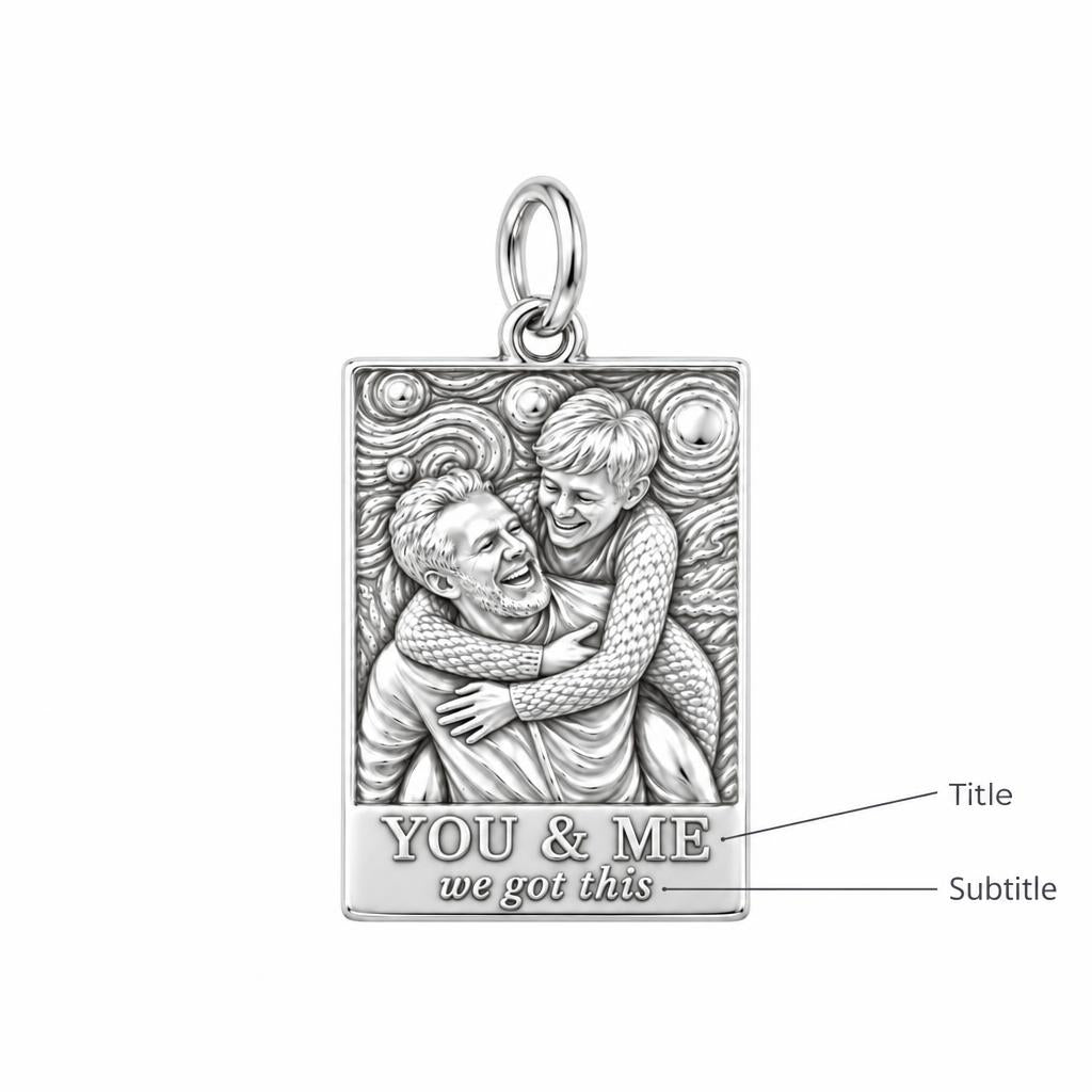 Starry Night Embrace Charm Bracelet – Personalized Couple Gift – personalization guide
