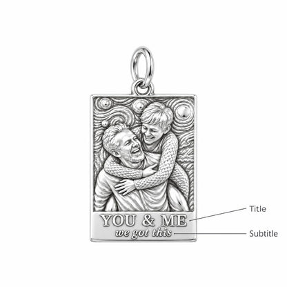 Starry Night Embrace Charm Bracelet – Personalized Couple Gift – personalization guide