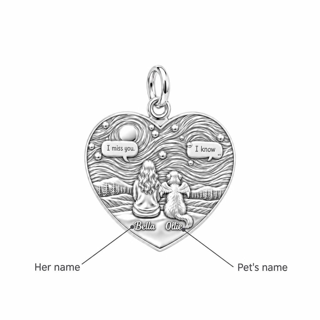 Starry Night Pet Memorial Charm Bracelet – Personalized Dog Mom Gift – personalization guide
