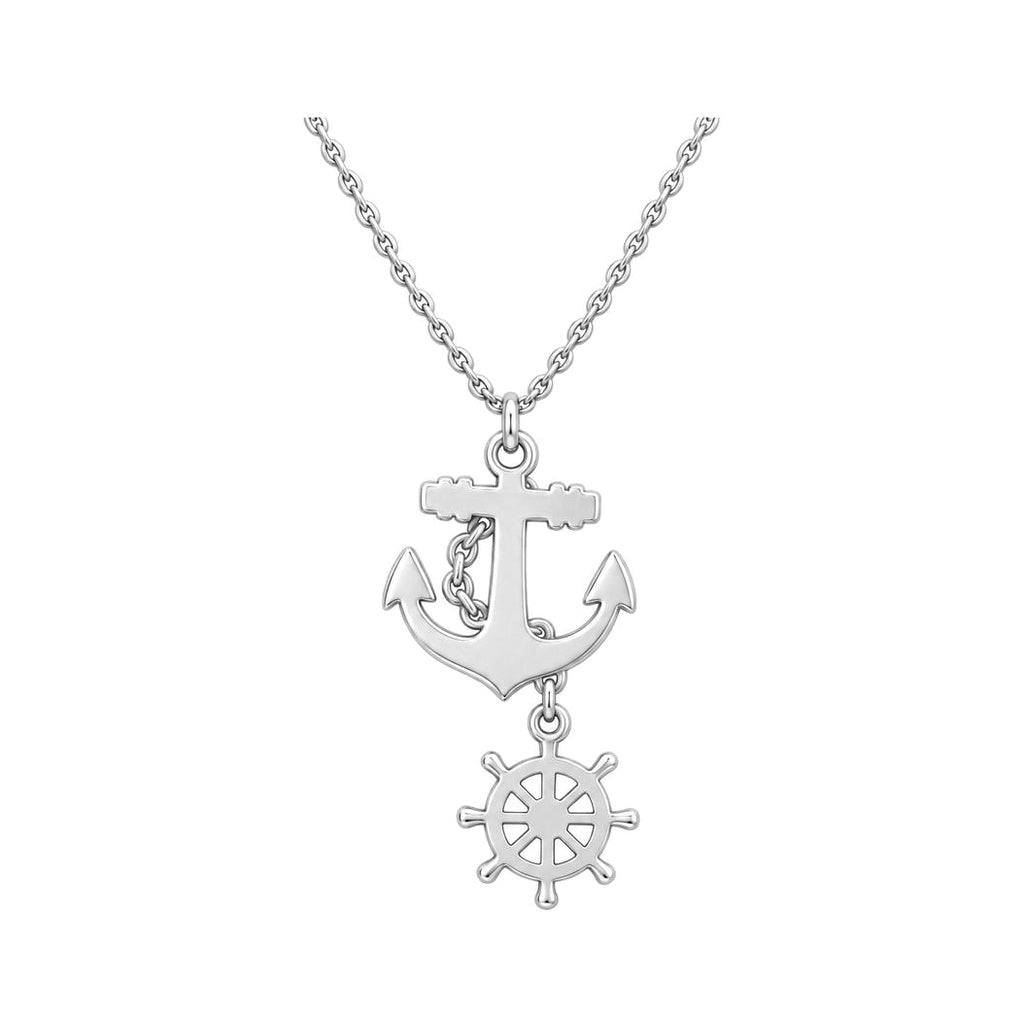 Steady Anchor Charm Bracelet – Personalized Couple Gift – back of the charm, engraving area