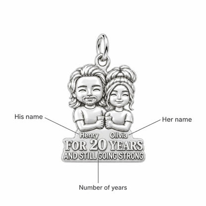 Still Going Strong Charm Bracelet – Personalized Couple Gift – personalization guide