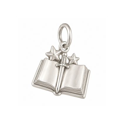 Storybook and Sword Charm — Silver — 50-works-silver-20260916-112