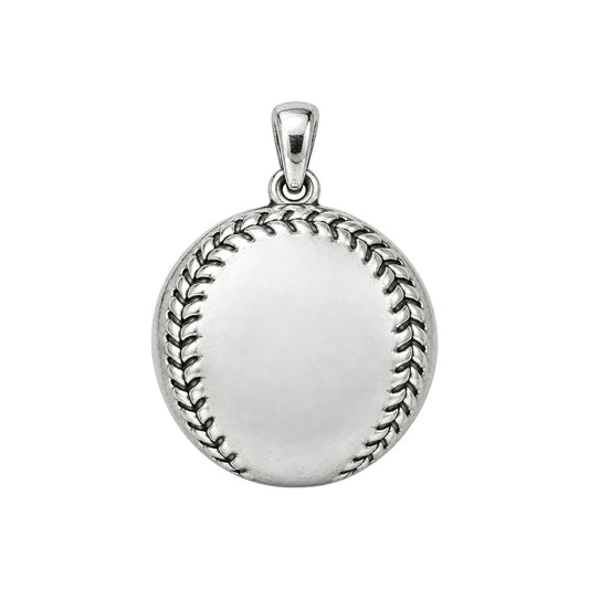 Strength in Faith Baseball Charm Bracelet – Personalized Athlete Gift – back of the charm, engraving area