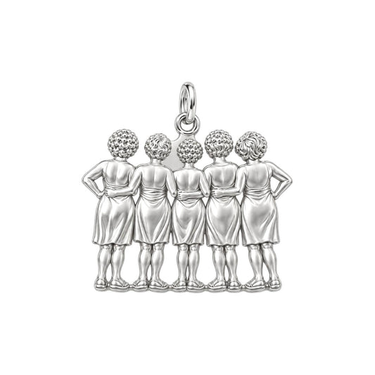Sun-Kissed Besties Charm Bracelet – Personalized Bestie Gift – back of the charm, engraving area