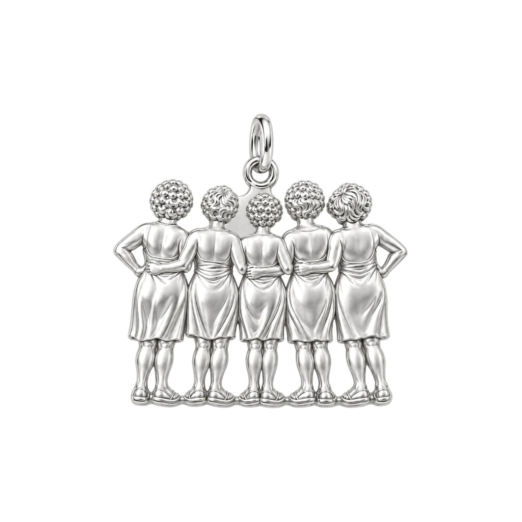 Sun-Kissed Besties Huggie Charm Earrings – back of the charm, engraving area