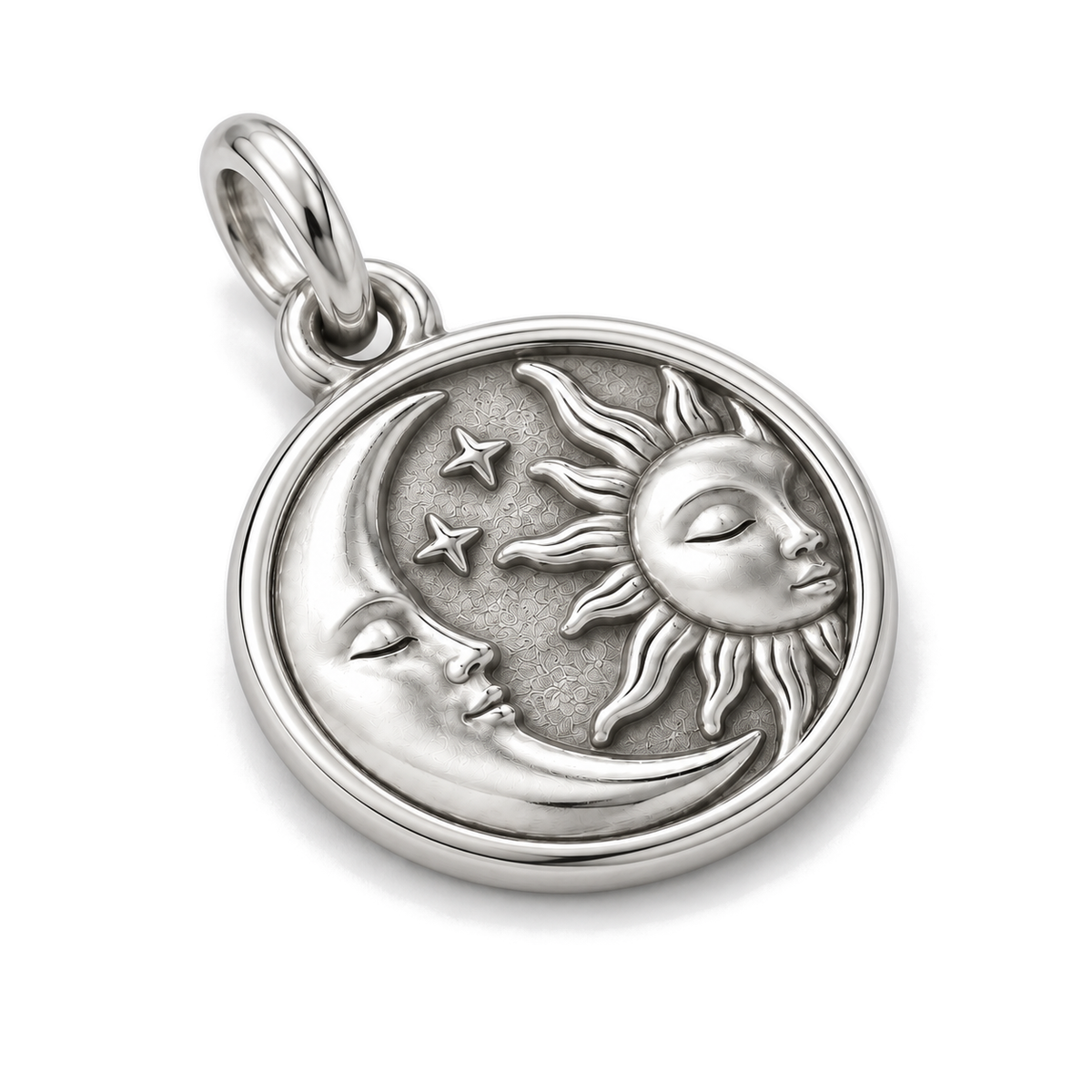 Sun & Moon Harmony Charm — Silver Super Macro | charm-topics-remaining-444-2026-09-14 | topic-353