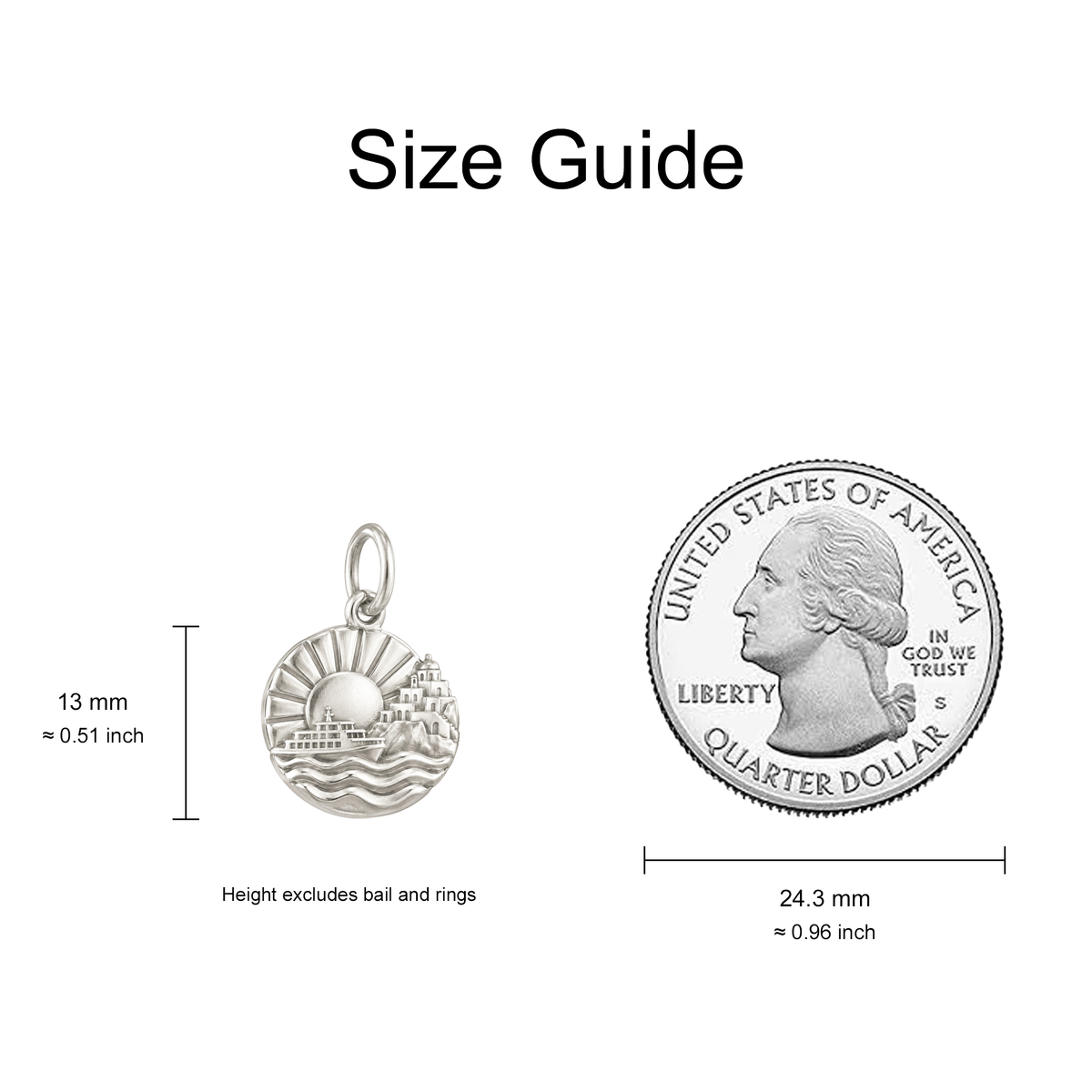 Sun, Sea and Ferry Charm — Size Guide — 13 mm body excluding bail and rings — 50-works-silver-20260916-58
