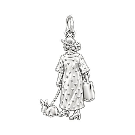 Sunday Best Rabbit Walk Charm and Polyester Cord Bracelet Set